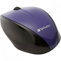 Wireless Notebook Multi-Trac Blue LED Mouse - Purple - Blue Optical - Wireless - Radio Frequency - 2.40 GHz - Purple - 1 Pack - USB 2.0 - Scroll Wheel - 2 Button(s)